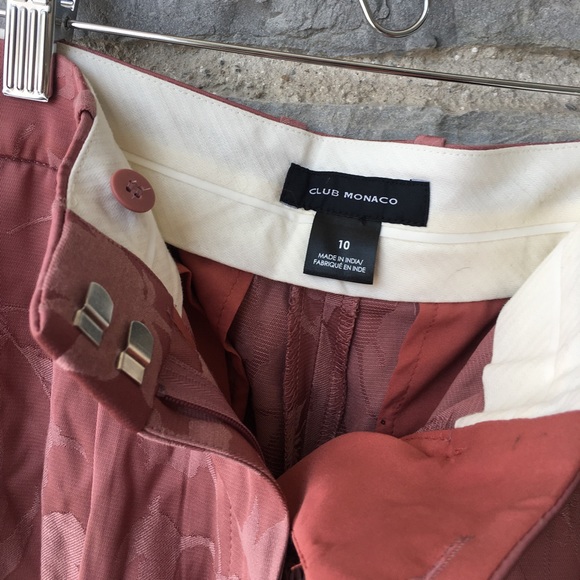 Club Monaco Jacquard Rose Trousers - Picture 6 of 8